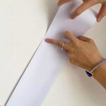 Frise murale autocollant - pvc - 20cm x 500cm - imperm�able - adh�sif - int�rieur