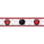 Frise murale cars race track disney - rouge et noir - 5m x 14cm - autonomie 60 min