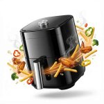 Friteuse � air 4l sans huile 1200w cuisson rapide fen�tre visible multifonction cuisine saine appareil ...