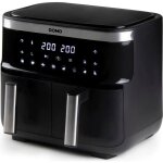 Friteuse  air chaud domo - do537fr - 2 x 4 l - 85  200 - 8 programmes automatiques
