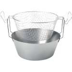 Friteuse artame avec panier en inox - fond thermique -  20 cm - gris