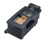 Friteuse - continental edison - cefr3blk - 3 l - 2000 w - 1 panier - noir