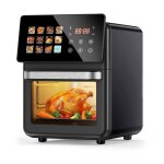 Friteuse �lectrique 1350 w 10 l �cran led fen�tre transparente 12 programmes 80 �c - 200 �c 1 � 60 minutes ...