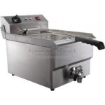 Friteuse électrique - combisteel - 8 litres - robinet de vidange - 33 kw - 1 panier Friteuse électrique - combisteel - 8 litres - robinet de vidange - 33 kw - 1 panier