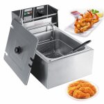 Friteuse �lectrique - yes - 6l - acier inoxydable - temp�rature max 200�c - panier inclus