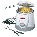 Friteuse et fondue - bomann - ffr 1290 cb - 1l - 840w - blanc
