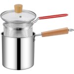 Friteuse inox 3l - dema - acier inoxydable 304 - capacit� 3 litres - panier � friture inclus