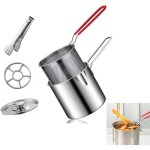 Friteuse mini friteuse en acier inoxydable friteuse avec panier � poign�e anti - br�lure mini pour chips ...
