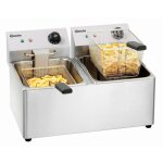 Friteuse professionnelle - bartscher - double snack iv - 2 x 8 litres - temp�rature variable - minuterie ...