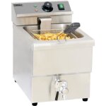 Friteuse professionnelle lectrique - casselin - 8 litres - avec robinet de vidange