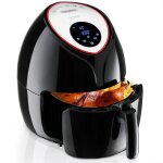 Friteuse sans huile 9en1 friteuse lectrique 65 l 1850w noir avec temprature rglable livre de recettes ...