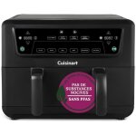 Friteuse sans huile cuisinart - airfryer afd10oble - capacité 104l - double cuves - noir - 2400w Friteuse sans huile cuisinart - airfryer afd10oble - capacité 104l - double cuves - noir - 2400w