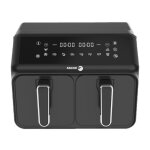 Friteuse sans huile - fagor - fg2x4l - 8l - 2200w - doucle bac 4l - 10 programmes - airfryer double cuisson ...