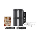 Friteuse sans huile ninja - double stack xl sl400eu - capacité 9, 5l - 6 programmes de cuisson - 2470w ... Friteuse sans huile ninja - double stack xl sl400eu - capacité 9, 5l - 6 programmes de cuisson - 2470w ...