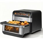 Friteuse sans huile sinaopus 922 ? air fryer � double cuve 10 l avec grand �cran couleur ? 10 programmes ...
