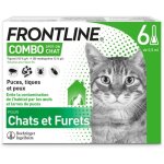 Frontline combo chat - anti - puces et anti - tiques pour chat - 6 pipettes