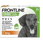 Frontline combo chien - anti - puces anti - tiques pour chien s - 2 - 10kg - 3 pipettes