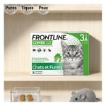 Frontline combo spot - on chat 3 pipettes contre les puces et les tiques