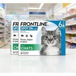 Frontline spot - on chat 2 * 6 pipettes convient aux chats d�s 1 kg et chatons d�s 2 mois d�ge
