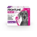 Frontline tri - act chien - anti - puces anti - tiques pour chien l - 20 - 40kg - 6 pipettes