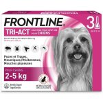 Frontline tri - act chien - anti - puces anti - tiques pour chien s - 5 - 10kg - 3 pipettes