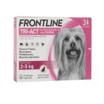 Frontline tri - act chien - anti - puces anti - tiques pour chien xs - 2 - 5kg - 3 pipettes Frontline tri - act chien - anti - puces anti - tiques pour chien xs - 2 - 5kg - 3 pipettes