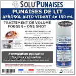 Fumig�ne sp�cial punaises de lit - solupunaises - lot de 4 a�rosols de 150ml