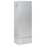 Fumoir - vidaxl - 44, 5x29x110 cm - acier galvanis - utilisation extrieure - thermomtre intgr