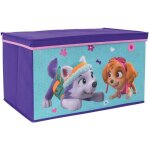 Fun house pat patrouille fille coffre a jouets pliable pour enfant