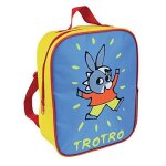Sac  dos isotherme - trotro - bleu - jaune - 27 x 21 x 10 cm - enfant - synthtique