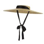 Funmoon chapeau femmes de paille large bord couvre - chef de plage de soleil t - 562041