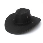 Funmoon chapeau hommes de cowboy large bord en polyester de soleil de voyage de vacances - 551011 Funmoon chapeau hommes de cowboy large bord en polyester de soleil de voyage de vacances - 551011