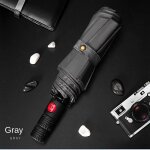 Funmoon parapluie hommes automatique anti temp�te dix os automatique trois volets squelette en fibre ...