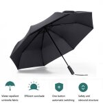 Funmoon parapluie hommes et femmes automatique anti vent super grand anti uv ctes solides anti vent ...