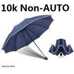 Funmoon parapluie hommes et femmes automatique invers pliant business avec bandes rflchissantes pluie ...