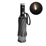 Funmoon parapluie hommes et femmes invers pliage automatique avec lampe de poche led rflchissant pluie ...
