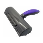 Fur daddy sweeper brush - brosse anti poils animaux - ramasse poils chat / chien - violet et gris - pour ...