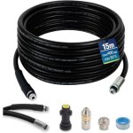 Furet d�boucheur canalisation 15m 400 bar compatible karcher k2 - k7 ? tuyau flexible haute reflux accessoire ...