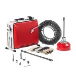 Furet d�boucheur canalisations �lectrique - vevor - 400 w 1400 tr / min avec c�ble � ressort acier 20 ...