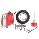 Furet d�boucheur canalisations �lectrique - vevor - 500 w 1400 tr / min avec c�ble � ressort acier 20 ...