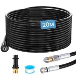 Furet deboucheur canalisation haute pression 20mtuyau flexible 180 bar 60�cavec adaptateurbuse fixe / ...