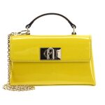 Furla sac � �paule bandouli�re jaune en cuir pour femme - 1927 mini crossbody top canary 219579