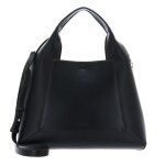 Furla sac  paule crme noir en cuir pour femme - gilda tote bag l nero + marmo c 168504
