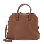 Furla sac � main marron en cuir pour femme - miastella dome bag l cognac h 178667