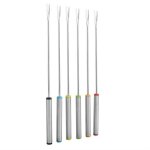 Furnoor four  fondue four fourches 6pcs / set en acier inoxydable fromage au chocolat dessert dessert ...