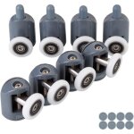 Fusion lot de 8 roulettes pour porte de doucheroulettes cabine de douche pour salle de bain 23mm (4 suprieure ...