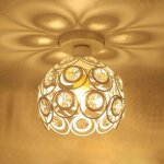 Fusion plafonnier en cristal de style nordique lustre plafonnier luminaire blanc pour cuisinesaloncouloir ...
