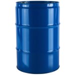 F�t m�tallique en acier th 60l bouchons de 2 et 3 / 4 pouces - bleu