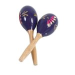 Maracas - fuzeau - mod�le en bois peint - pulsation entra�nante - fiche dactivit�s incluse