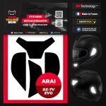 Fyb� kit 4 stickers r�fl�chissants repositionnables compatibles avec casque arai rx 7v evo? 3m? technology ...